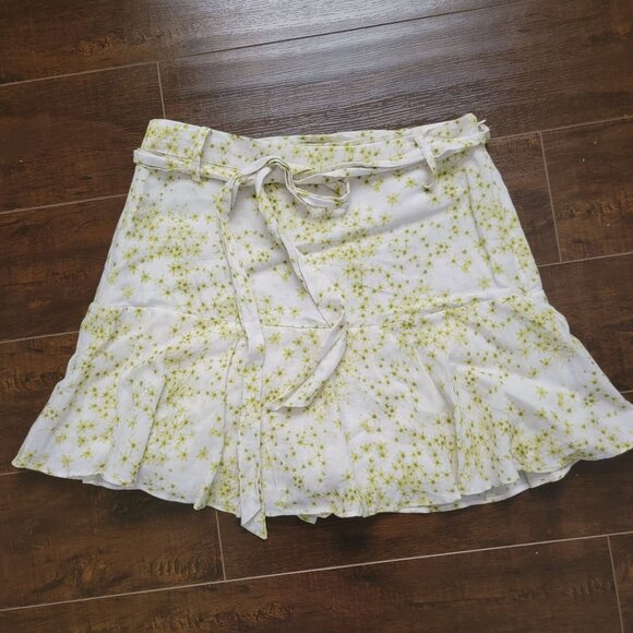 NEW Allsaints Frida Skort Womens 6 Floral Linen Designer Chic Fairy Whimsical - Picture 2 of 7